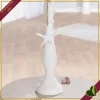 Candeliere Castica bianco con stella marina decorativa, altezza 46,5 cm
