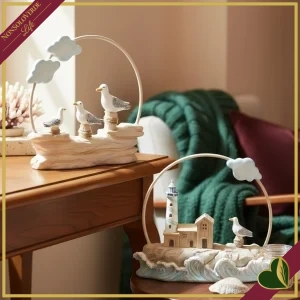 Decorazione marina Norderney in resina sintetica, 2 modelli assortiti, altezza 12 cm