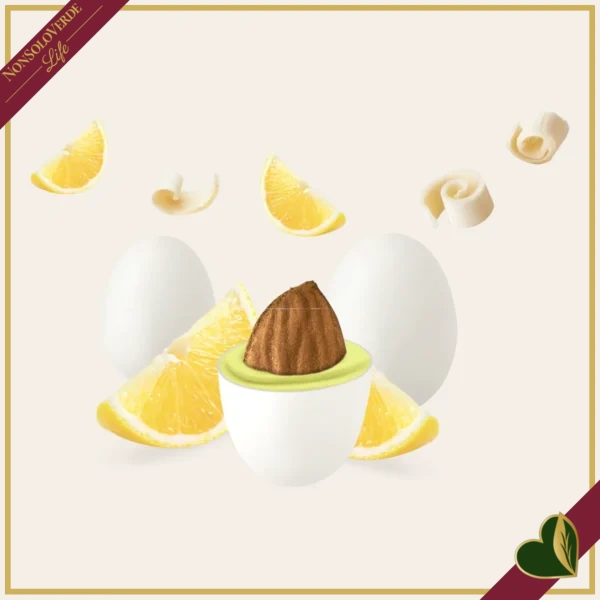 Confetti Maxtris al limone, bianchi con mandorla tostata e cioccolato bianco al gusto di limone, 1 chilogrammo