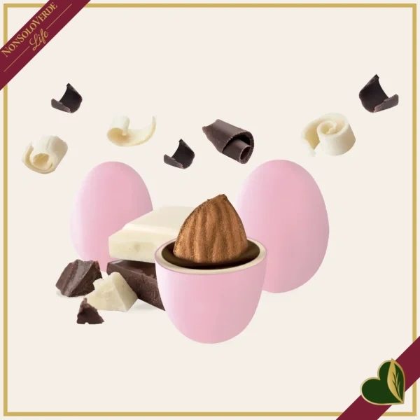 Confetti Maxtris classici rosa con mandorla tostata e doppio cioccolato, 1 chilogrammo