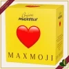 Confetti Maxtris Maxmoji, Cuore, confetti bianchi con mandorla tostata, 200 grammi