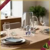 Caraffa Oceanya in vetro con medusa blu, altezza 20 cm