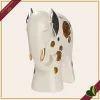 Elefante decorativo Midas avorio con dettagli oro e argento, altezza 12 cm