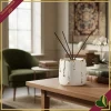 Diffusore decorativo Rugiada bianco e oro in marmorina, altezza 8 cm