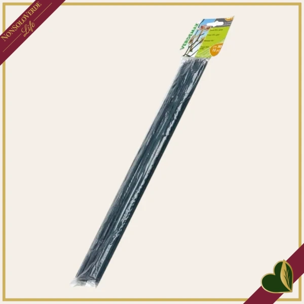 Tutori Flower Stick verdi per fiori e piante in vaso, confezione da 15 pezzi, altezza 50 cm
