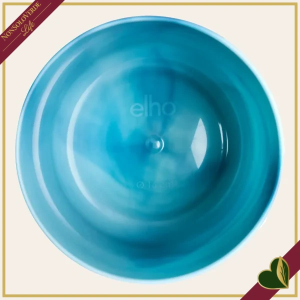 Cachepot The Ocean Collection rotondo blu atlantico da interno, diametro 22 cm