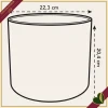 Cachepot The Ocean Collection rotondo blu atlantico da interno, diametro 22 cm