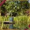 Vaso Greenville rotondo verde foglia con riserva d’acqua, diametro 55 cm