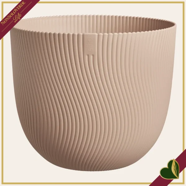 Vaso Sereh rotondo, argilla fredda, diametro 25 cm
