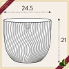 Vaso Sereh rotondo, argilla fredda, diametro 25 cm