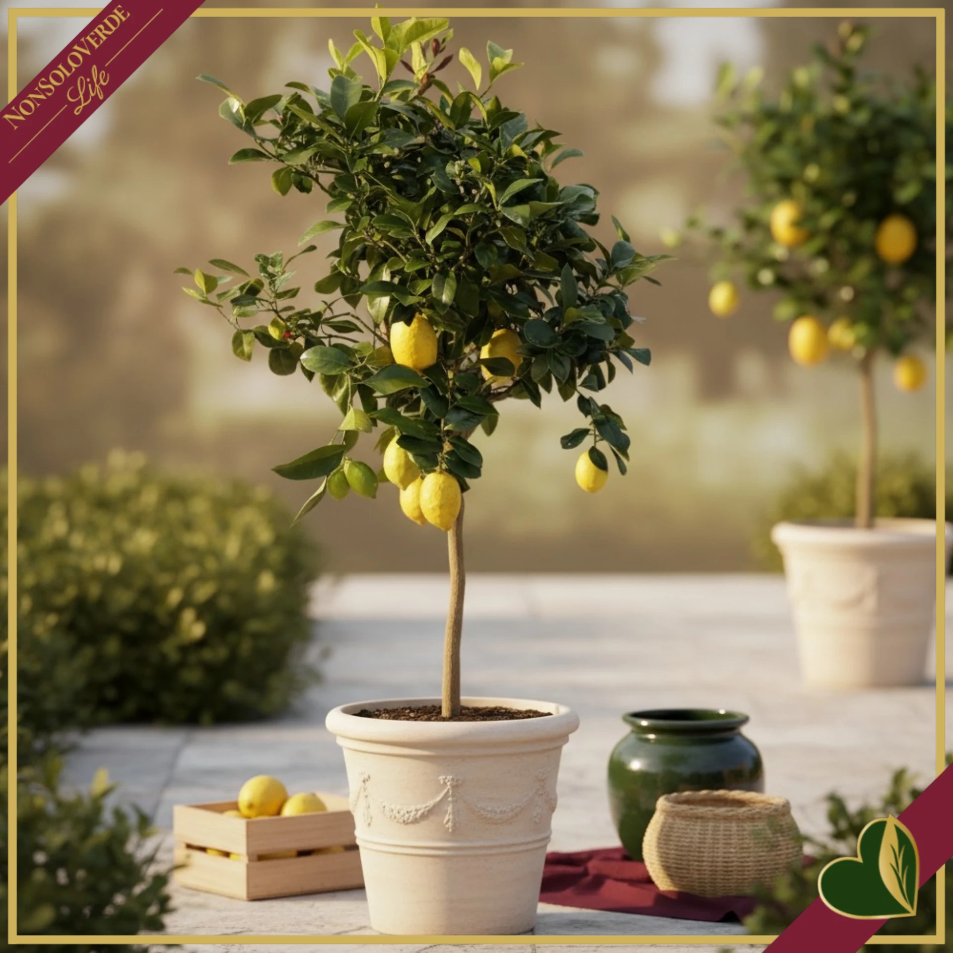Citrus limon “Lunario”, limone quattro stagioni, vaso 30 cm, alto circa 175 cm