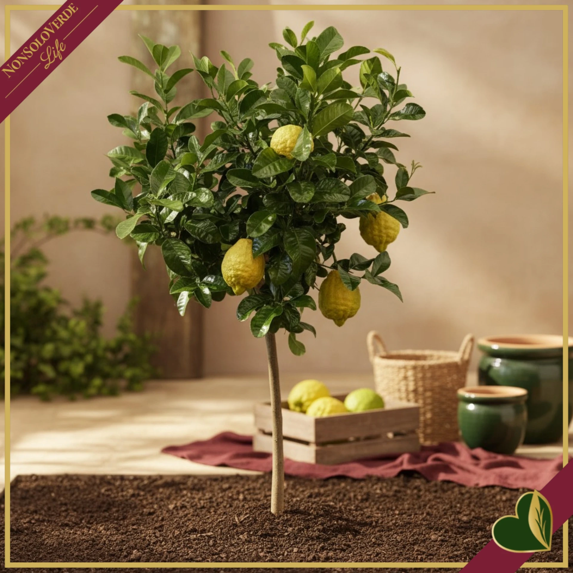 Citrus medica, Cedro, vaso 24 cm, alto circa 140–165 cm