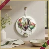 Poggiapentola Wonderland in ceramica e sughero bianco, diametro 21 cm