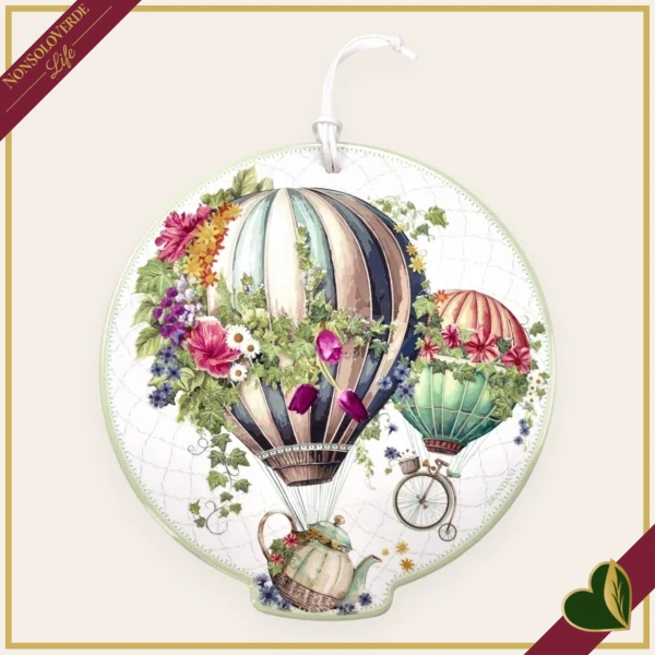 Poggiapentola Wonderland in ceramica e sughero bianco, diametro 21 cm