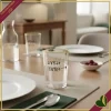 Bicchiere Smile in vetro con frase “Livello critico”, 480 ml