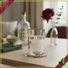 Bicchiere Smile in vetro con frase “+ Gin - Stress”, 480 ml