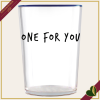 Bicchiere Smile in vetro con frase “One for You”, 480 ml