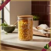 Barattolo impilabile Smile in vetro con coperchio e frase “Ingrediente Segreto”, 850 ml