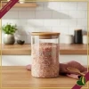 Barattolo impilabile Smile in vetro con coperchio e frase “Yes, Chef!”, 850 ml
