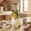 Caraffa Smile in vetro con tappo e frase “Versa e gusta”, 1 litro