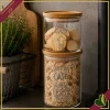 Barattolo impilabile Smile in vetro con coperchio e frase “Just in Case”, 850 ml