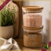 Barattolo impilabile Smile in vetro con coperchio e frase “Solo Cose Buone”, 850 ml